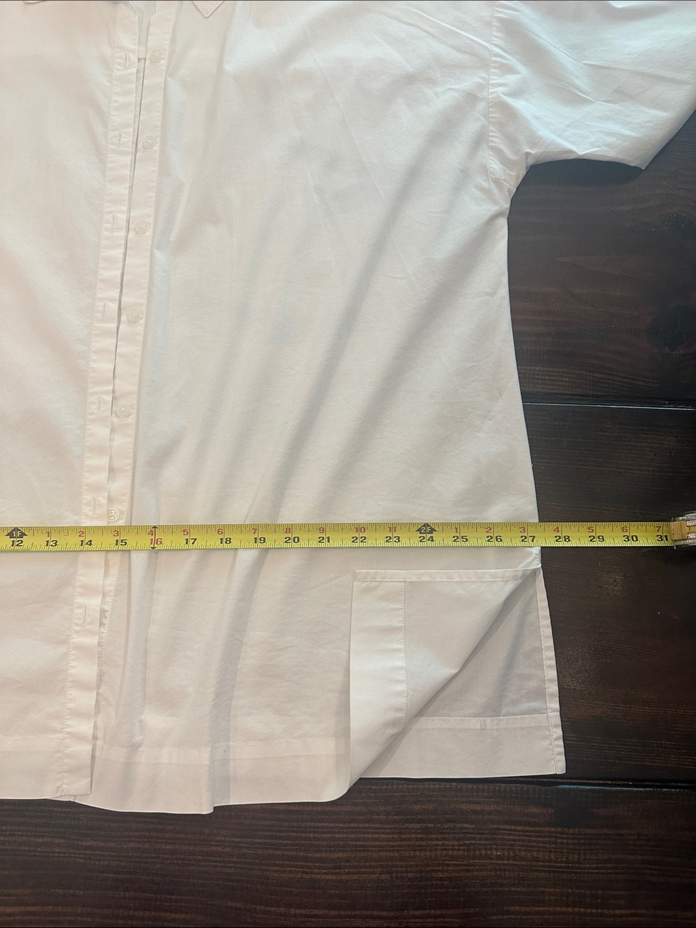 J. Jill White Shirt Collection Button-Front rolled cuffs oversized XL shirt - Picture 8 of 12